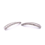 Load image into Gallery viewer, Gorgeous 14K White Gold & Yellow Gold Curved Bar Diamond Ear Crawlers