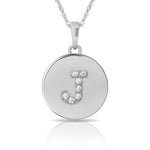 Load image into Gallery viewer, 14k Gold 12mm x 18mm Disc with Initial Engraved Letter Necklace