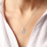 Load image into Gallery viewer, Dazzling 14K Yellow Gold or White Gold Diamond Star of David Necklace