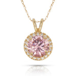Load image into Gallery viewer, Elegant 14K Yellow Gold or White Gold Birthstone Necklace