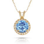 Load image into Gallery viewer, Elegant 14K Yellow Gold or White Gold Birthstone Necklace