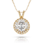 Load image into Gallery viewer, Elegant 14K Yellow Gold or White Gold Birthstone Necklace