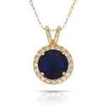 Load image into Gallery viewer, Elegant 14K Yellow Gold or White Gold Birthstone Necklace