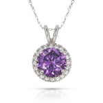 Load image into Gallery viewer, Elegant 14K Yellow Gold or White Gold Birthstone Necklace