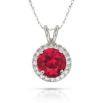Load image into Gallery viewer, Elegant 14K Yellow Gold or White Gold Birthstone Necklace