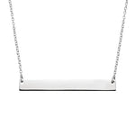 Load image into Gallery viewer, Minimal 14k Gold Horizontal Bar Necklace