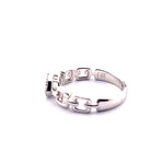 Load image into Gallery viewer, Elegant 14k White Gold Hexagon Cluster Diamond Ring