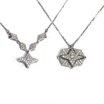 Load image into Gallery viewer, Day to Night 18K White Gold Convertible Necklace