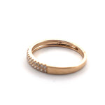 Load image into Gallery viewer, 14K Yellow Gold Red Enamel Diamond Ring