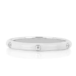 Load image into Gallery viewer, Stackable Enamel Diamond Band In 18K White Gold Pre Order Yours Today!!