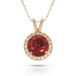 Load image into Gallery viewer, Elegant 14K Yellow Gold or White Gold Birthstone Necklace