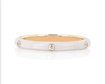 Load image into Gallery viewer, Stackable Enamel Diamond Band In 18K Yellow Gold Pre Order Yours Today!!
